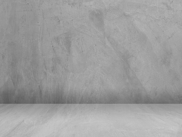 Fondo de pared de concreto para exhibir productos en 3d Patrón de piso de cemento blanco en estilo vintage para diseño gráfico o papel tapiz Detalle de textura abstracta gris en construcción