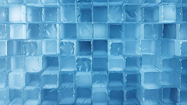 Fondo de pared de cubos de hielo azul congelado para diseños geniales