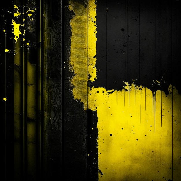 Foto fondo de pared de estudio de textura abstracta de hormigón negro y amarillo grunge vintage