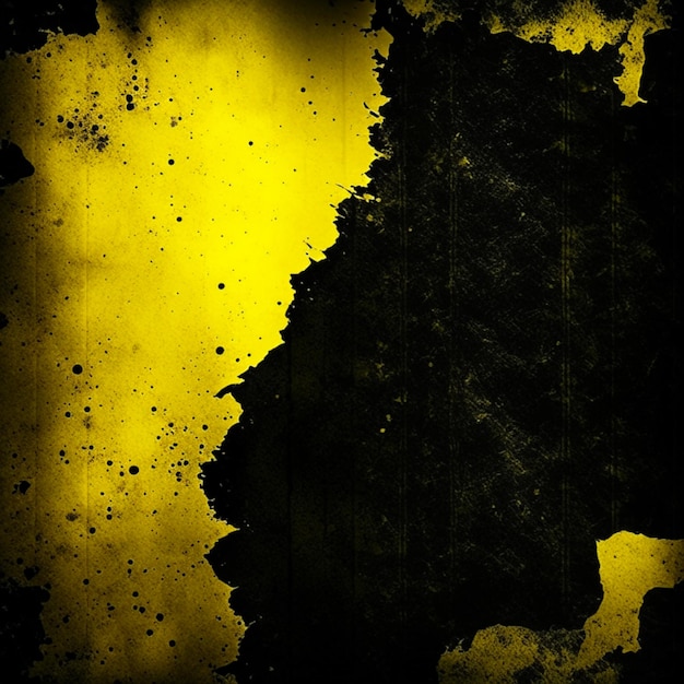 Foto fondo de pared de estudio de textura abstracta de hormigón negro y amarillo grunge vintage