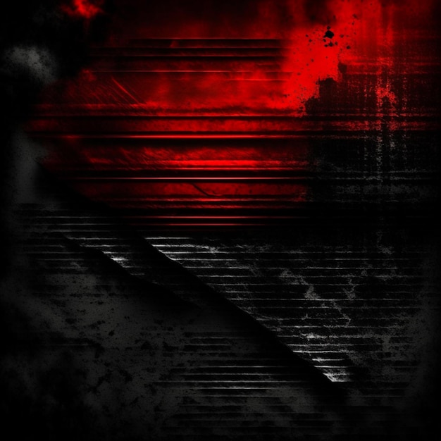 Fondo de pared de estudio de textura abstracta de hormigón negro y rojo vintage grunge