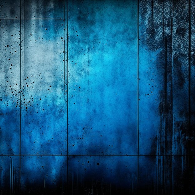 Foto el fondo de la pared del estudio con textura de hormigón azul grunge vintage