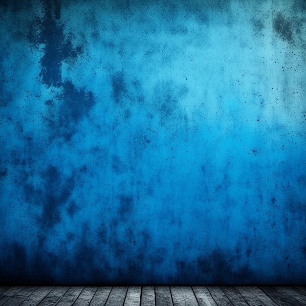 Foto el fondo de la pared del estudio con textura de hormigón azul grunge vintage