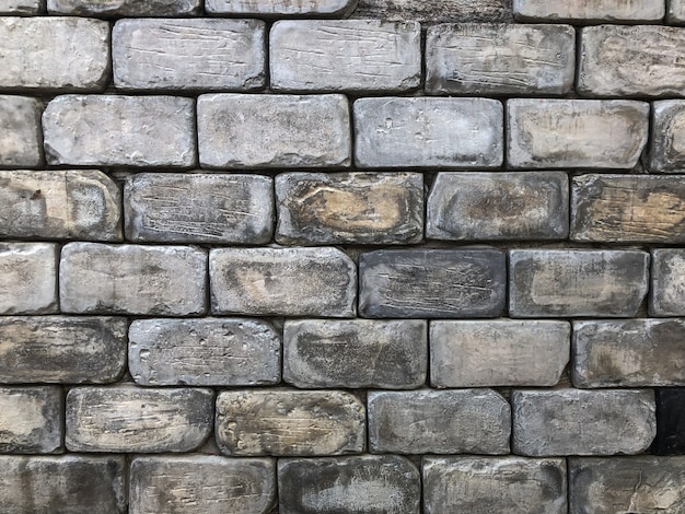 Foto fondo de pared de ladrillo antiguo con la luz del día