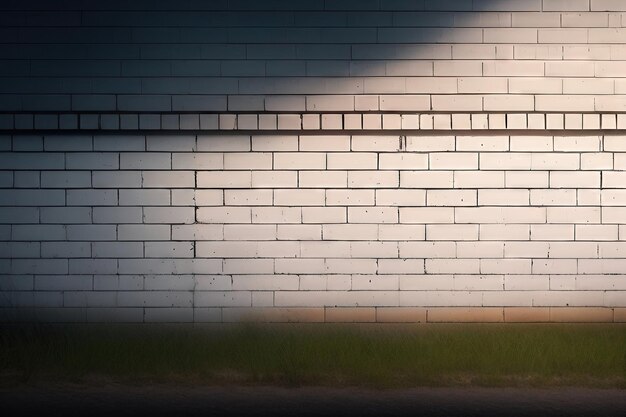 El fondo de la pared de ladrillo blanco viejo