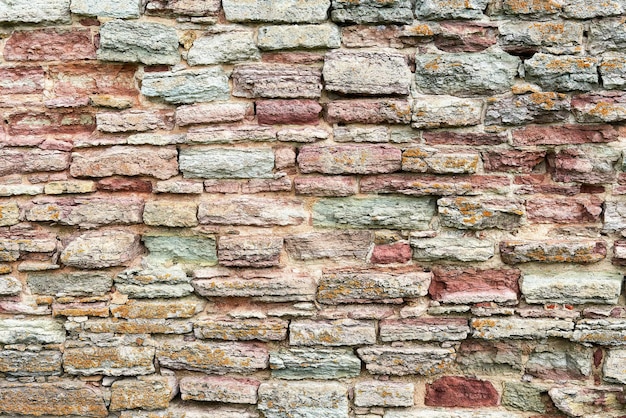 Fondo de pared de ladrillo destruida