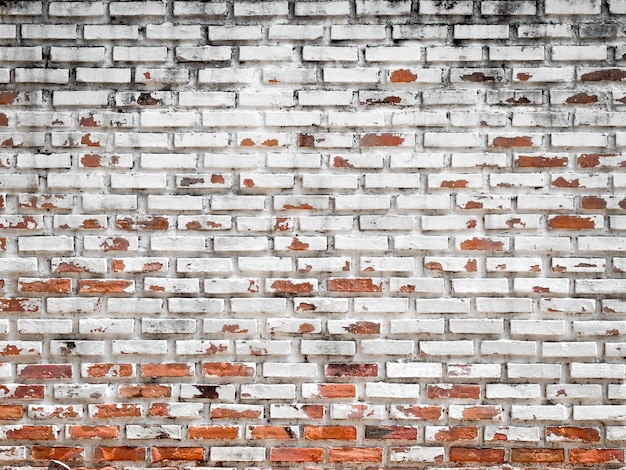 Fondo de pared de ladrillo grunge blanco