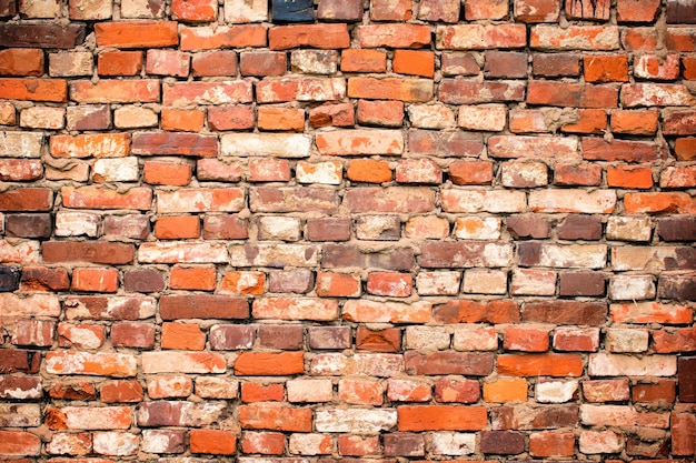 Foto fondo de pared de ladrillo grunge con espacio de copia superficie de ladrillos viejos