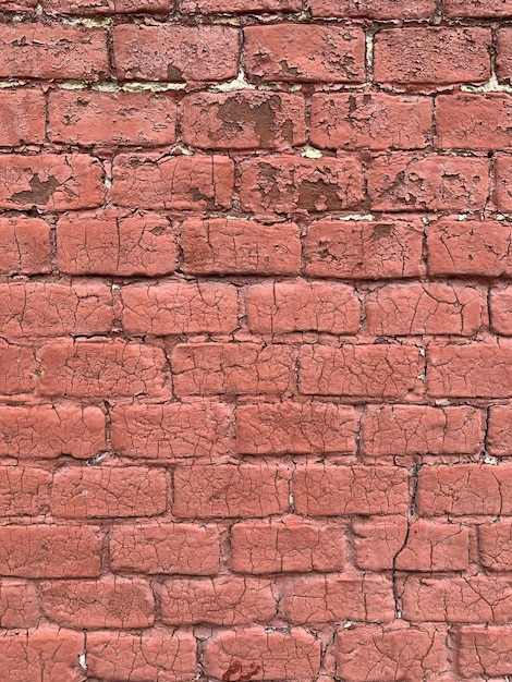 Fondo de pared de ladrillo rojo con textura de fondo de ladrillo antiguo