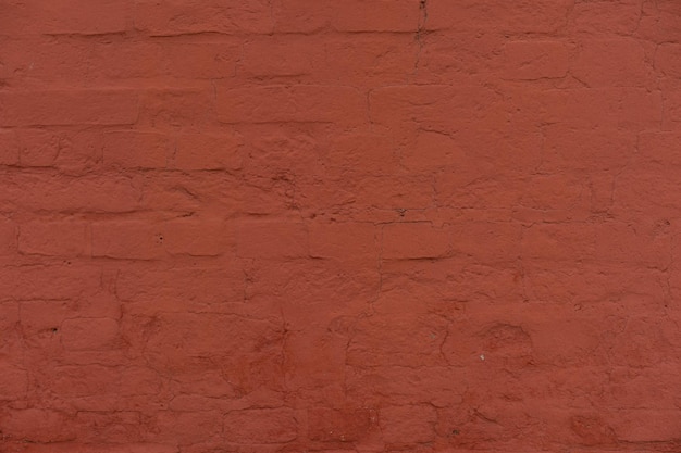 Fondo de pared de ladrillo rojo de una vieja casa de ladrillo