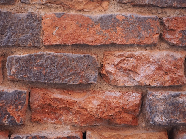 Fondo de pared de ladrillo rojo