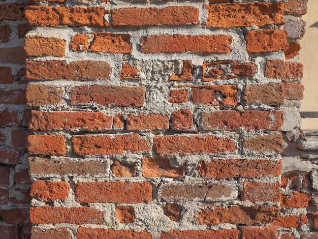 Fondo de pared de ladrillo rojo