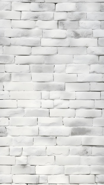 Fondo de pared de ladrillo de textura blanca áspera Generado por Ai