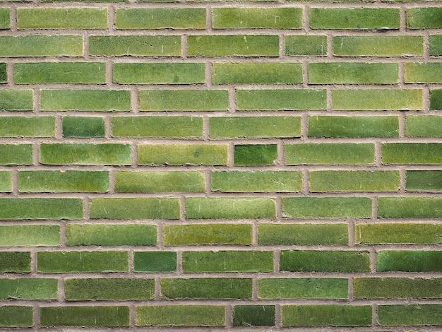 Fondo de pared de ladrillo verde de estilo industrial