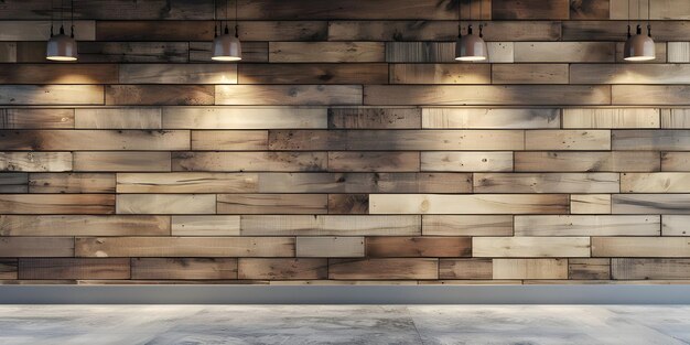 Fondo de pared de madera natural generado por Ai