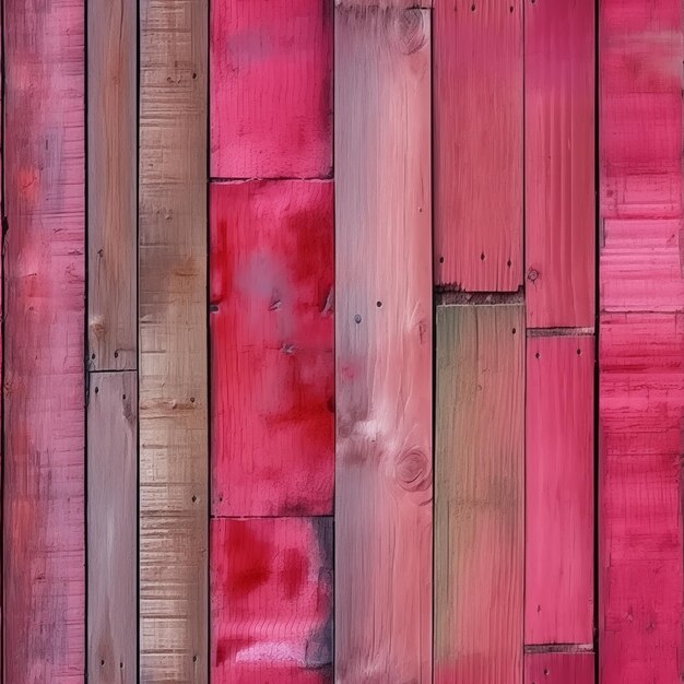 Fondo de pared de madera roja con textura al estilo de tablas de madera rosas y grises roja textura sin costuras