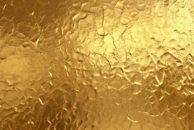 Foto fondo de pared de oro brillante textura generativa ai