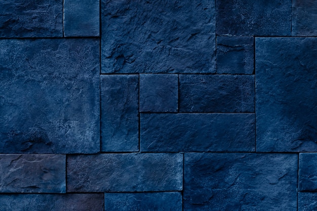 Fondo de pared de piedra azul oscuro