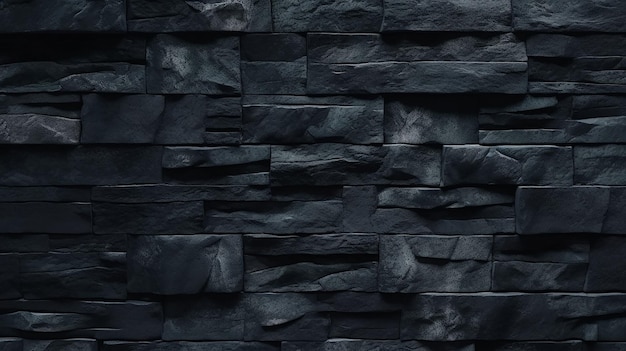 Fondo de pared de piedra negra con un diseño elegante