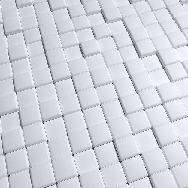 Foto fondo de pared pulido con azulejos azulejos cuadrados papel tapiz con 3d bloques blancos lisos 3d