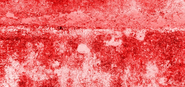 Foto fondo de pared roja agrietada textura de pared sangrienta de miedo pared blanca con salpicaduras de sangre para fondo de concepto de horror o halloween
