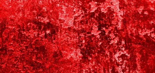 Fondo de pared roja agrietada textura de pared sangrienta de miedo pared blanca con salpicaduras de sangre para fondo de concepto de horror o halloween