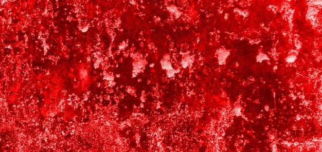 Fondo de pared roja agrietada textura de pared sangrienta de miedo pared blanca con salpicaduras de sangre para fondo de concepto de horror o halloween