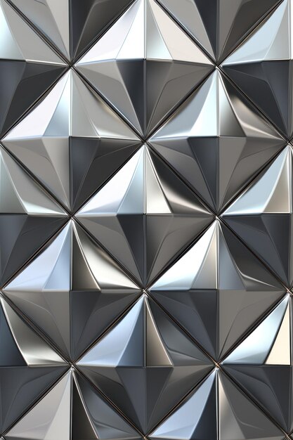 Fondo de pared semigloso pulido con azulejos fondo de azulejos triangular con bloques de plata 3D ar 23 ID de trabajo cara776b58f3412f8fc52ba5c8de1f40