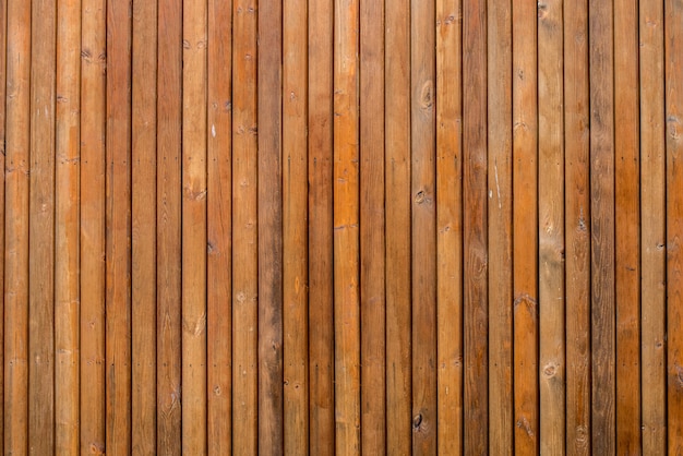 Fondo de pared de tablón de madera estrecha marrón