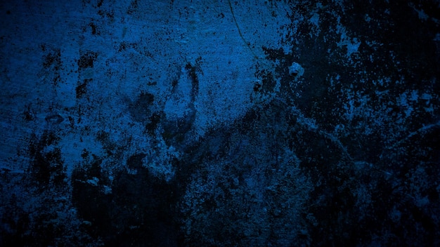 Fondo de pared vieja azul grunge