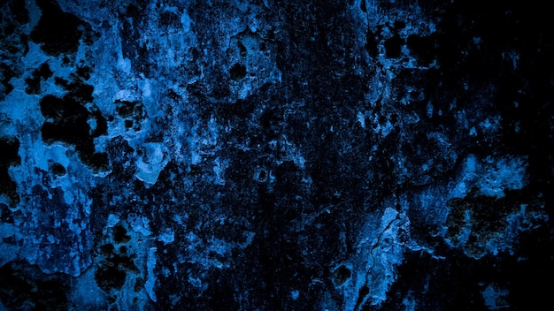 Fondo de pared vieja azul grunge