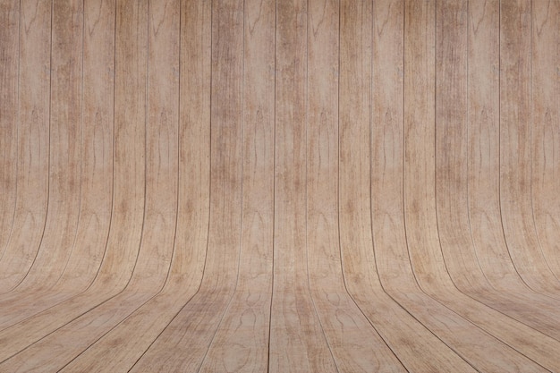 Fondo de parquet de madera curvada