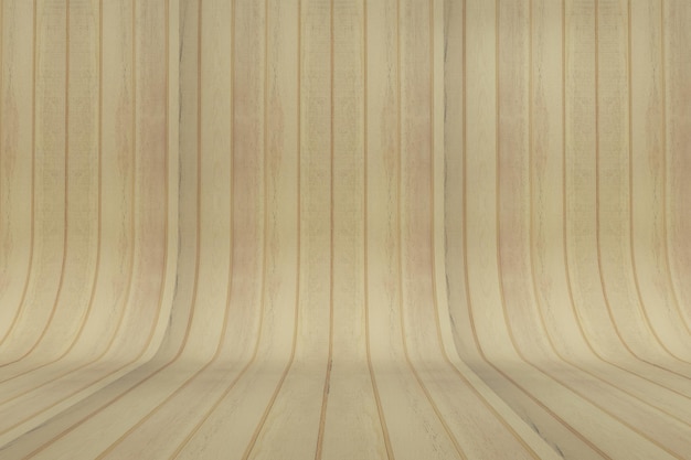 Fondo de parquet de madera curvada