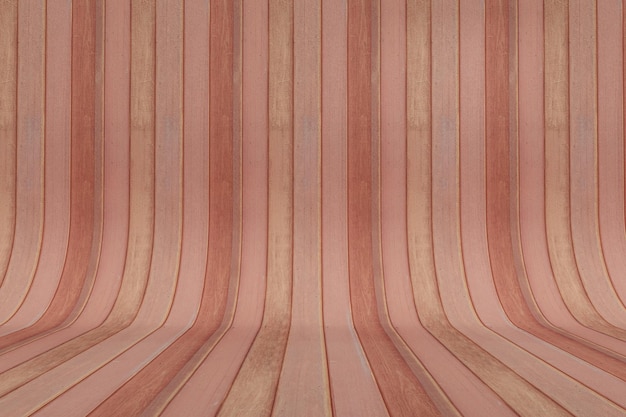 Fondo de parquet de madera curvada