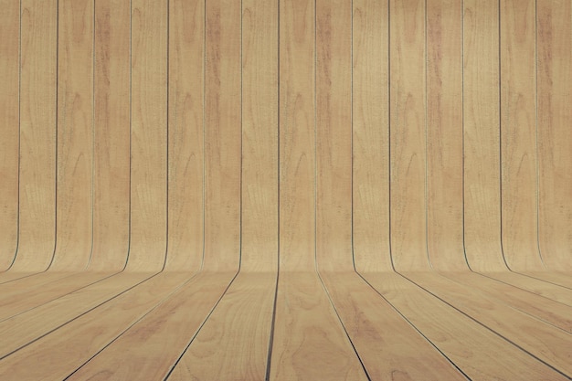 Fondo de parquet de madera curvada