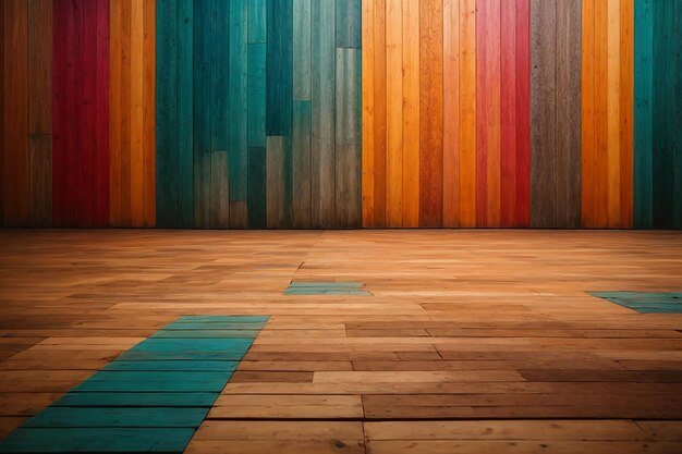 Foto fondo de parquet de madera realista para el suelo