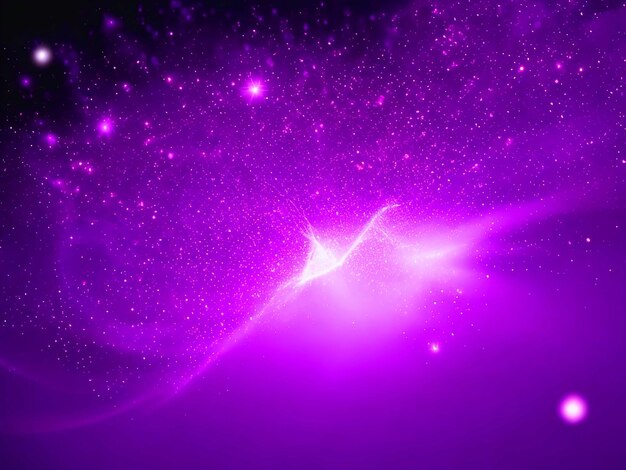 Fondo de partículas brillantes violeta degradado