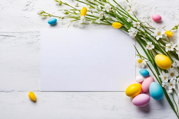 fondo de pascua copyspace tarjeta de pascua con huevos feliz pascua papel pintado de pascua plantilla de pascua