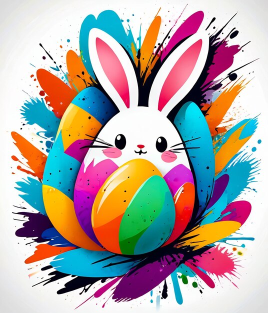 Foto fondo de pascua copyspace tarjeta de pascua con huevos feliz pascua papel pintado de pascua plantilla de pascua