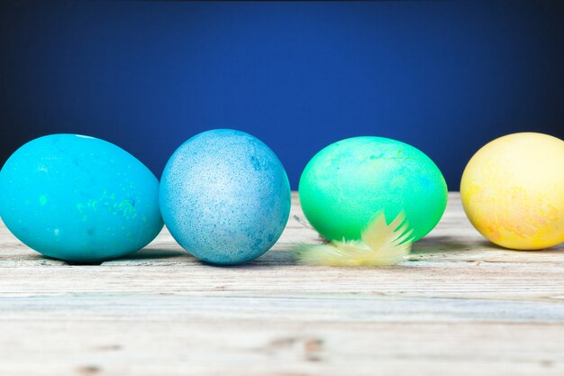 Fondo de Pascua con huevos de Pascua