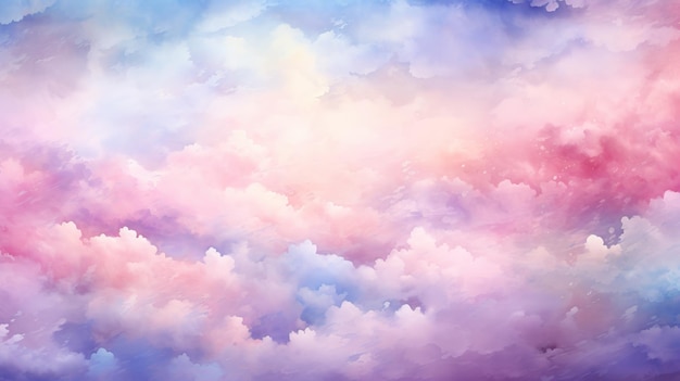 Fondo pastel de cielo en estilo femenino