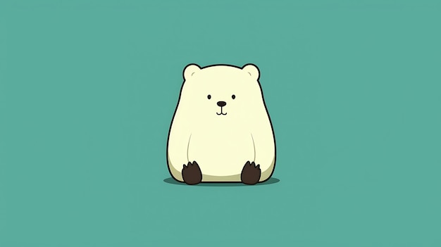 el fondo pastel de dibujos animados de oso lindo