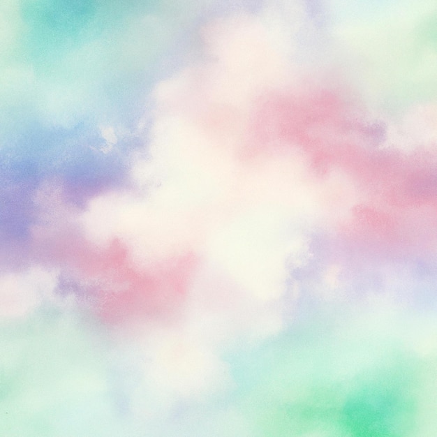 Foto fondo pastel con una nube y la nube de palabras