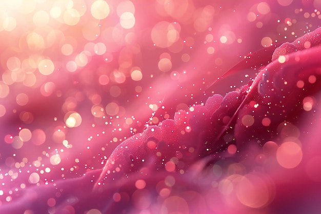 Fondo pastel rosa borroso abstracto con espacio de efecto de luz bokeh para fondo de texto para des