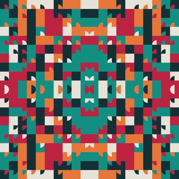 Fondo de patrón de arte colorido geométrico
