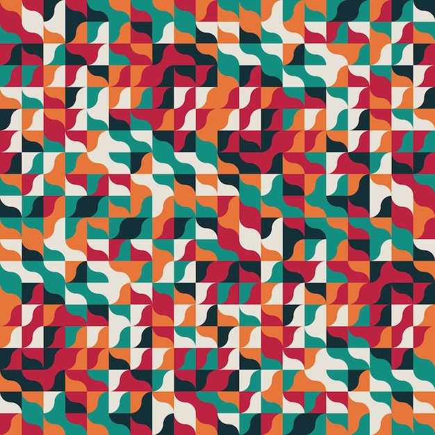 Fondo de patrón de arte colorido geométrico