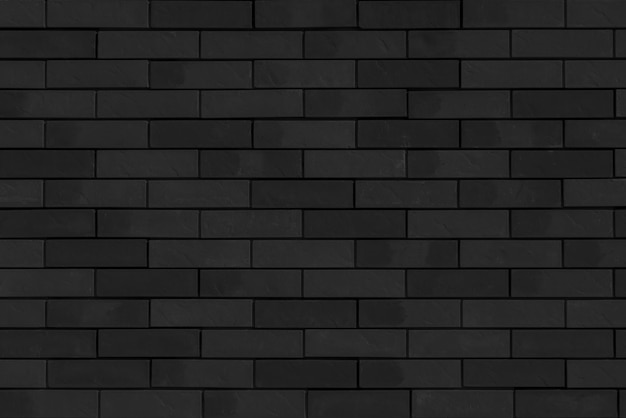 Fondo de patrón de construcción de pared de ladrillo negro vintage