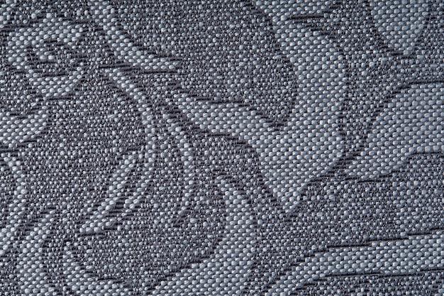 Fondo de patrón sin costuras de damasco en gris Adorno de damasco de moda de lujo clásico Textura transparente victoriana real para fondos de pantalla Envoltura textil Diseño de plantilla barroco floral exquisito