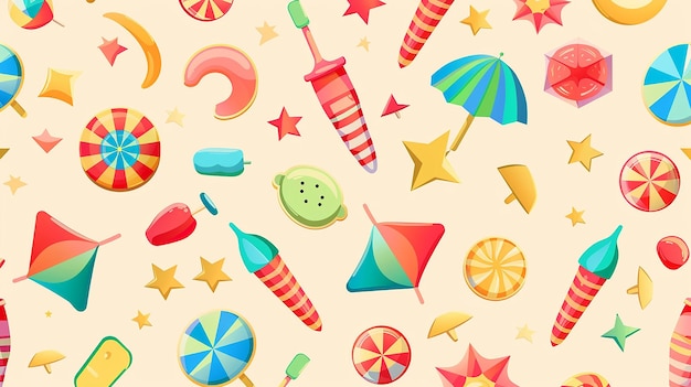 fondo de patrón sin costuras de verano
