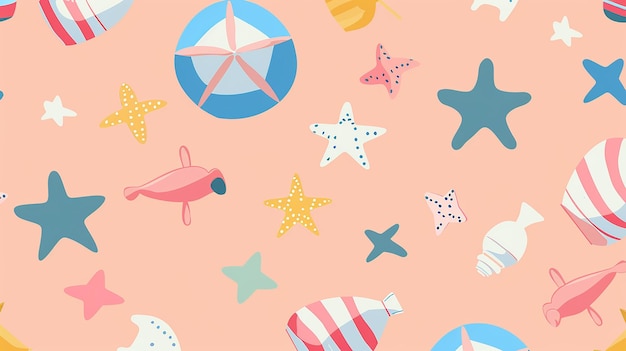 fondo de patrón sin costuras de verano